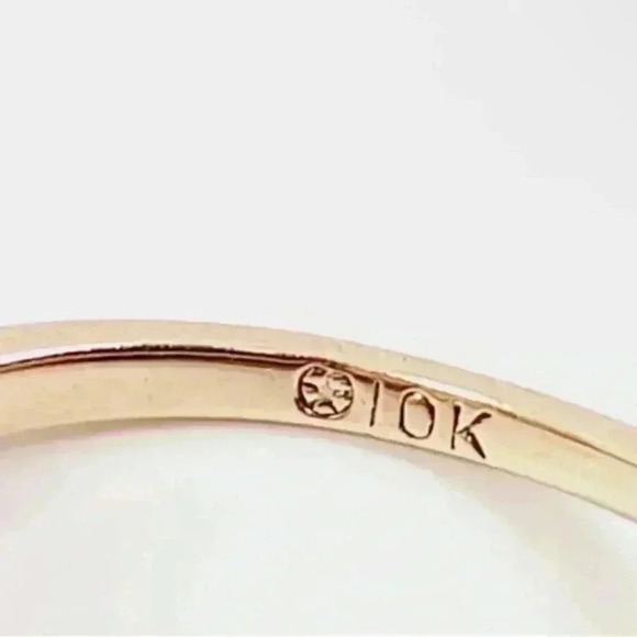 Vintage 10k Gold Cocktail Ring oval cut Spinel green quartz ring size 5.75 - Picture 2 of 6